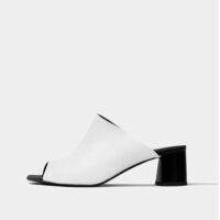 Uptown White Nopal cactus leather sandals
