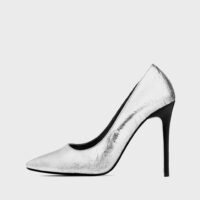 Silvery Chic Pina Pinatex stilettos