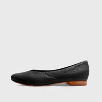 Pumps Black Pina ballerinas made of Pinatex - outlet