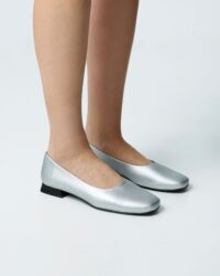 Silver Diana Pumps ballerinas with a square-cut shape - Afbeelding 3