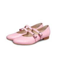 Mary Jane Pumps No. 2 Pink ballerinas made of Vegea grape leather