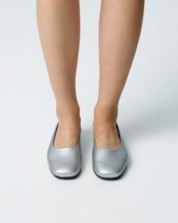 Silver Diana Pumps ballerinas with a square-cut shape - Afbeelding 2