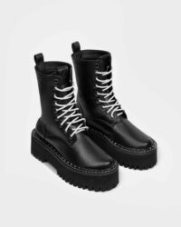Worker Monster Black Vegea grape leather boots - Afbeelding 2