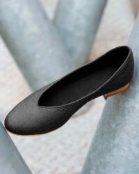 Pumps Black Pina ballerinas made of Pinatex - Afbeelding 2