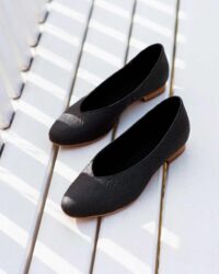 Pumps Black Pina ballerinas made of Pinatex - Afbeelding 3