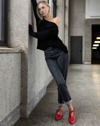 Akira Pumps Black Nopal ballerinas made of cactus leather - Afbeelding 6