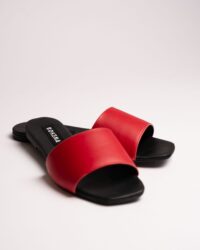 Mellow Slides Red vegan slides made of corn leather - Afbeelding 2