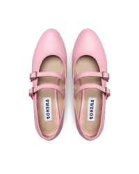 Mary Jane Pumps No. 2 Pink ballerinas made of Vegea grape leather - outlet - Afbeelding 3