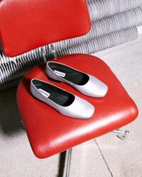 Silver Diana Pumps ballerinas with a square-cut shape - Afbeelding 4