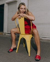 Mellow Slides Red vegan slides made of corn leather - Afbeelding 4