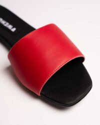 Mellow Slides Red vegan slides made of corn leather - Afbeelding 6