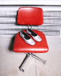 Silver Diana Pumps ballerinas with a square-cut shape - Afbeelding 5