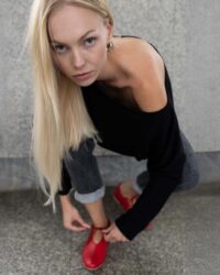 Akira Pumps Black Nopal ballerinas made of cactus leather - Afbeelding 2