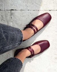 Cherry Mary Jane Pumps burgundy ballerinas - Afbeelding 12