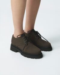 Chunky Derbs No 2 Chocolate suede brown - Afbeelding 6