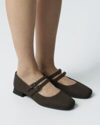 Chocolate Mary Jane Pumps brown ballerinas - Afbeelding 4