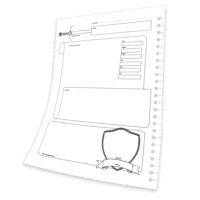 Erasable RPG Character Sheets for Dungeons & Dragons Players - Afbeelding 3