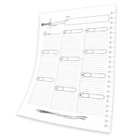 Erasable RPG Character Sheets for Dungeons & Dragons Players - Afbeelding 5