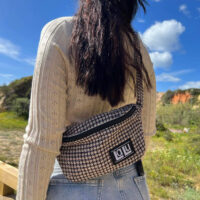 Alok Checkered Fanny Pack | Organic hemp and nettle - Afbeelding 2