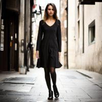 Vestido negro KOGE - Afbeelding 6