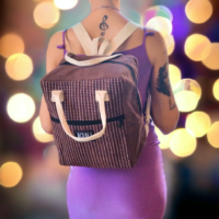 Ujala Purplish Red Backpack | Organic Cotton