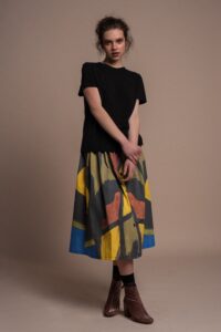 MII midi skirt in print