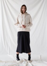 ECRU HOODED SWEATSHIRT - Afbeelding 7