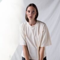Miyo Oversize T-shirt in Off-White