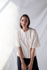 Miyo Oversize T-shirt in Off-White