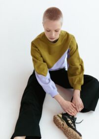Gigi Sweatshirt in Olive and Lilac - Afbeelding 8