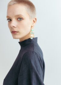 Felice Linen Dress in Asphalt - Afbeelding 8