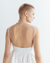 Lila White Linen Dress - Afbeelding 8