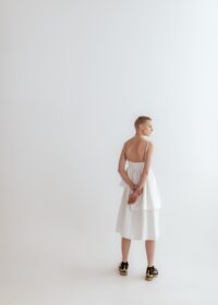 Lila White Linen Dress - Afbeelding 9