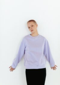 Naila Oversize Sweatshirt in Lilac - Afbeelding 2