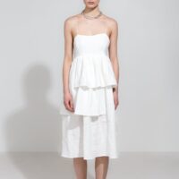 Lila White Linen Dress