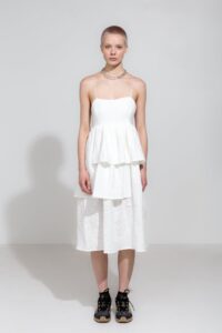 Lila White Linen Dress