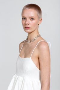 Lila White Linen Dress - Afbeelding 3