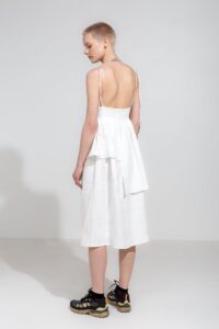 Lila White Linen Dress - Afbeelding 4