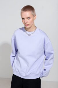Naila Oversize Sweatshirt in Lilac - Afbeelding 3