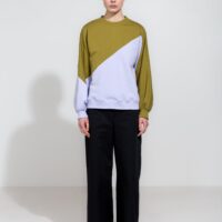 Gigi Sweatshirt in Olive and Lilac