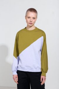 Gigi Sweatshirt in Olive and Lilac - Afbeelding 3