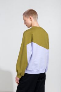Gigi Sweatshirt in Olive and Lilac - Afbeelding 4