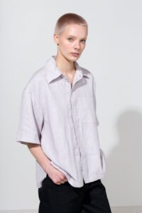 Lillo Linen Shirt in Sand - Afbeelding 2