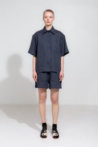 Lenu Linen Shirt in Asphalt - Afbeelding 3