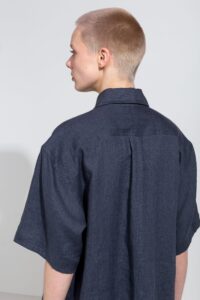 Lenu Linen Shirt in Asphalt - Afbeelding 6