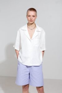 Kalila Linen Shirt in White - Afbeelding 3