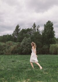 LUCA dress in white denim - Afbeelding 8