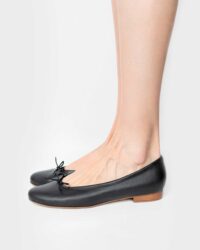 Audrey Pumps Black grape leather ballerinas - outlet - Afbeelding 4