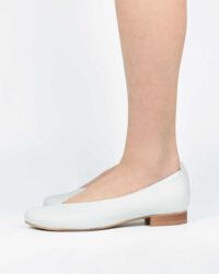 Pumps White Nopal ballerinas made of cactus leather - outlet - Afbeelding 4