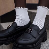 Blocky Loafers made of grape-based vegan leather